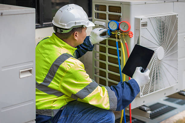 Professional Hvac technician working in Oakhurst, NJ